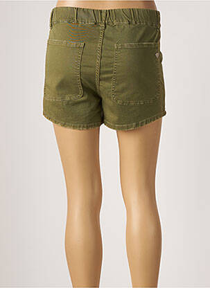 Short fermeture zippée sous rabat boutonné taille normale vert PLEASE femme