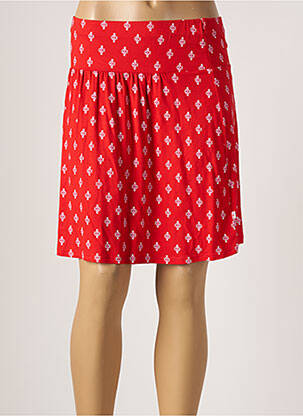 Jupe courte coupe évasée rouge BLUTSGESCHWISTER femme
