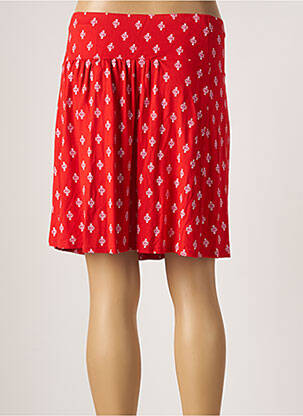 Jupe courte coupe évasée rouge BLUTSGESCHWISTER femme