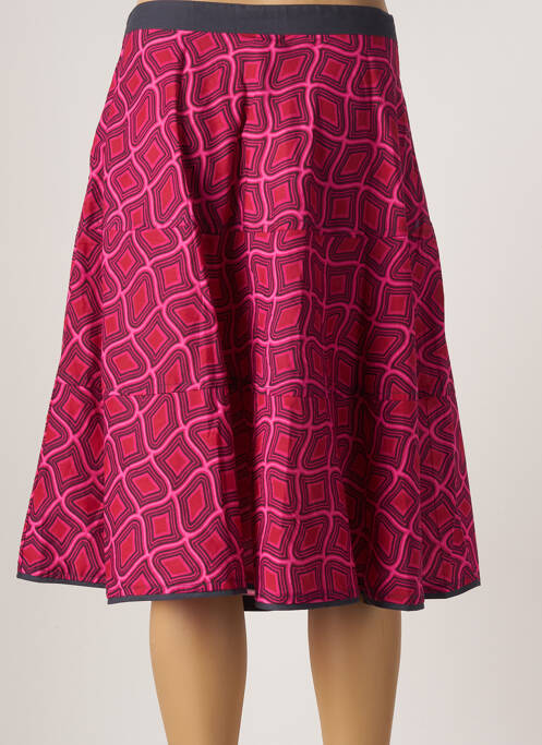 Jupe mi-longue rose LALITA pour femme