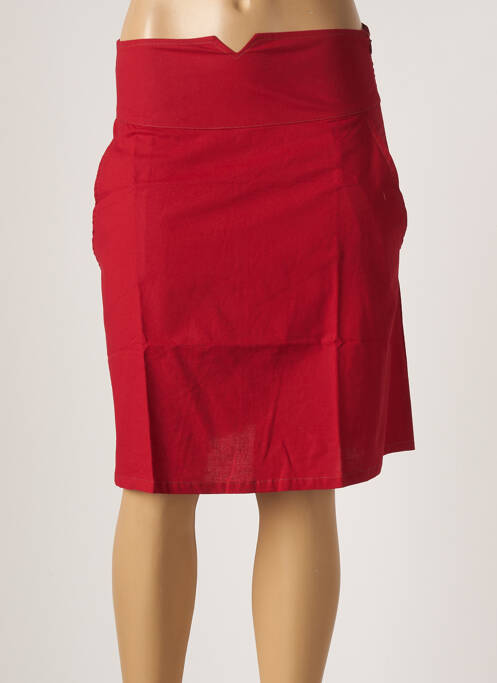 Jupe mi-longue rouge KALI YOG pour femme