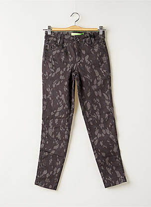Pantalon slim broderie rivets taille normale gris STREET ONE femme