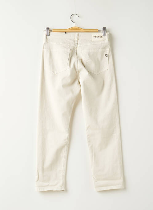 Pantalon slim beige PLEASE pour femme