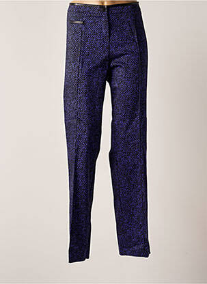 Pantalon droit violet FRANK WALDER pour femme