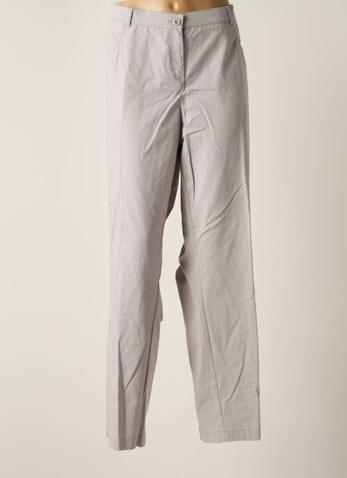 Pantalon droit gris FRANK WALDER pour femme