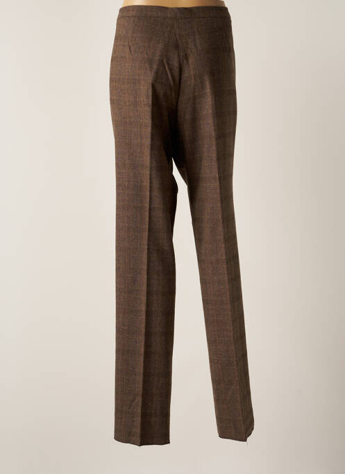 Pantalon slim marron ELENA MIRO pour femme