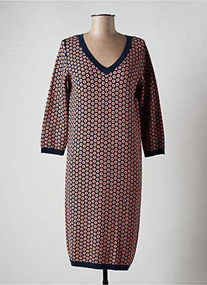 Robe pull stretch manches longues bleu ZILCH femme
