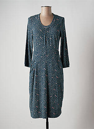 Robe mi-longue manches 3/4 manches 3/4 vert ZILCH femme