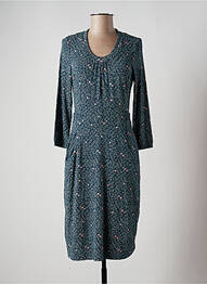 Robe mi-longue manches 3/4 manches 3/4 vert ZILCH femme