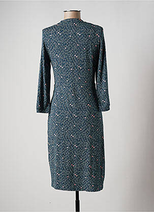 Robe mi-longue manches 3/4 manches 3/4 vert ZILCH femme