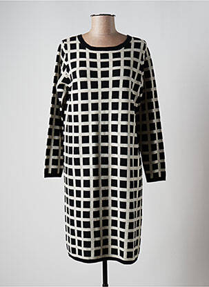 Robe pull coupe droite manches longues noir TWO DANES femme