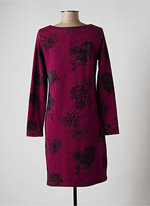 Robe pull tissage chiné manches longues violet WHITE STUFF femme