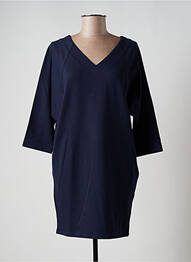 Robe courte manches longues manches longues bleu ZILCH femme