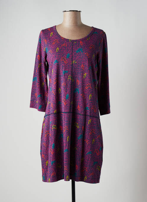 Robe courte manches longues manches longues rose MISTRAL femme