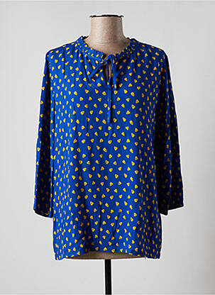 Blouse imprimé fantaisie manches longues bleu ZILCH femme