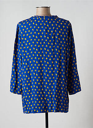 Blouse imprimé fantaisie manches longues bleu ZILCH femme