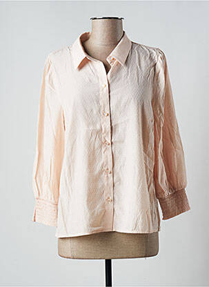 Chemisier coupe fluide manches longues rose KAFFE femme