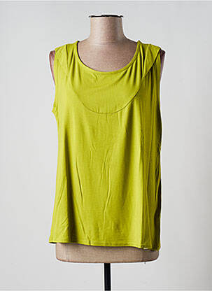 Top stretch sans manche vert BLUTSGESCHWISTER femme