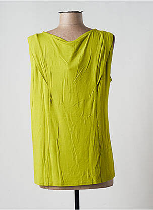 Top stretch sans manche vert BLUTSGESCHWISTER femme