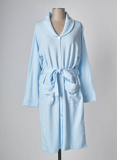 Robe de chambre bleu PERLINA pour femme