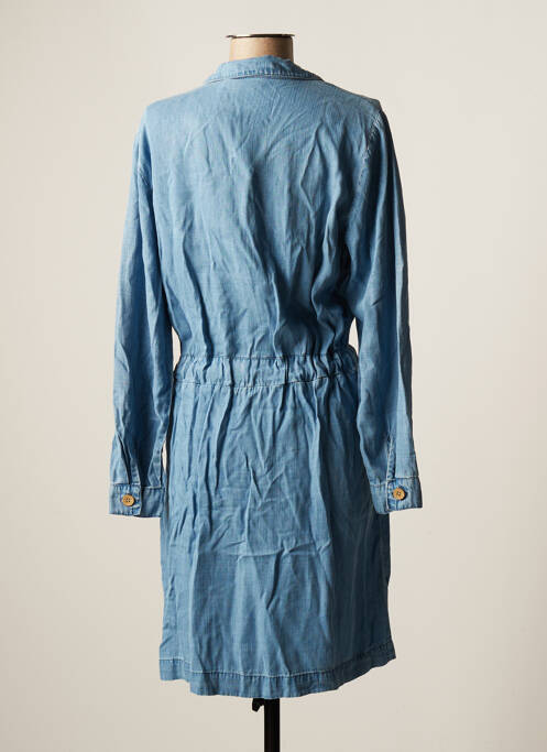 Robe mi-longue manches longues manches longues bleu B.YOUNG femme