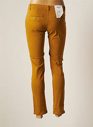 Pantalon chino taille basse taille basse jaune LAB DIP PARIS femme