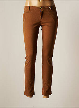 Pantalon chino taille basse taille basse marron LAB DIP PARIS femme