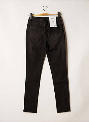 Jeans coupe slim broderie rivets taille haute noir LAB DIP PARIS femme