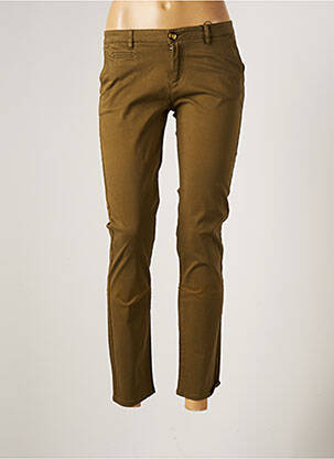 Pantalon chino taille normale taille normale vert LAB DIP PARIS femme