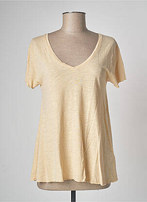 T-shirt beige AMERICAN VINTAGE pour femme