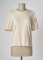 T-shirt beige OBJECT pour femme seconde vue