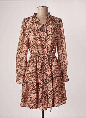 Robe courte manches longues manches longues marron VERO MODA femme