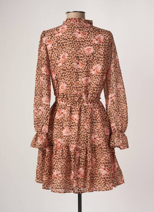 Robe courte marron VERO MODA pour femme