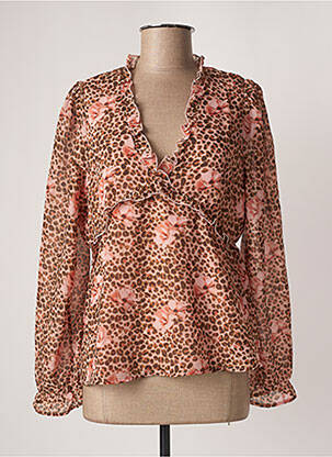 Blouse imprimé fantaisie manches longues rose VERO MODA femme
