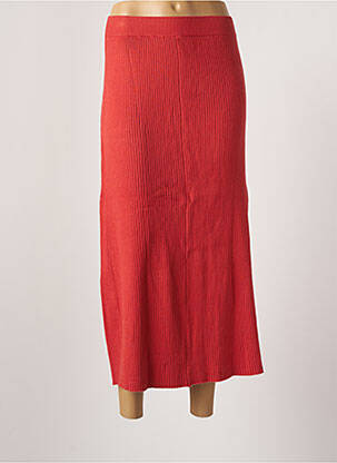 Jupe longue coupe droite orange COMPAÑIA FANTASTICA femme