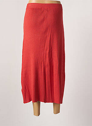 Jupe longue coupe droite orange COMPAÑIA FANTASTICA femme