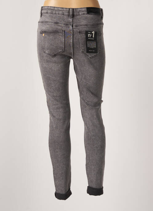 Jeans coupe slim gris NOISY MAY pour femme