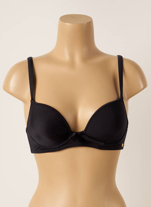 Haut de maillot de bain bretelles élastiquées ajustables haut soutien-gorge balconnet noir FREYA femme