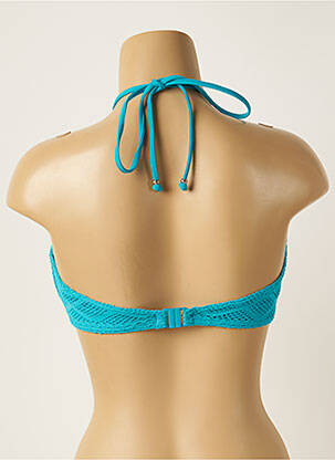Haut de maillot de bain fermeture liens à nouer haut triangles bleu FREYA femme