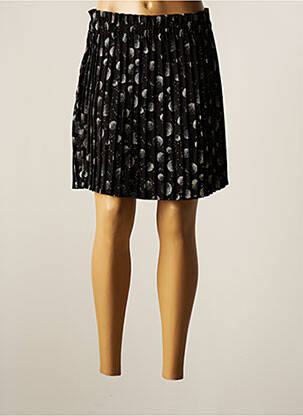 Jupe courte coupe évasée noir JUBYLEE femme