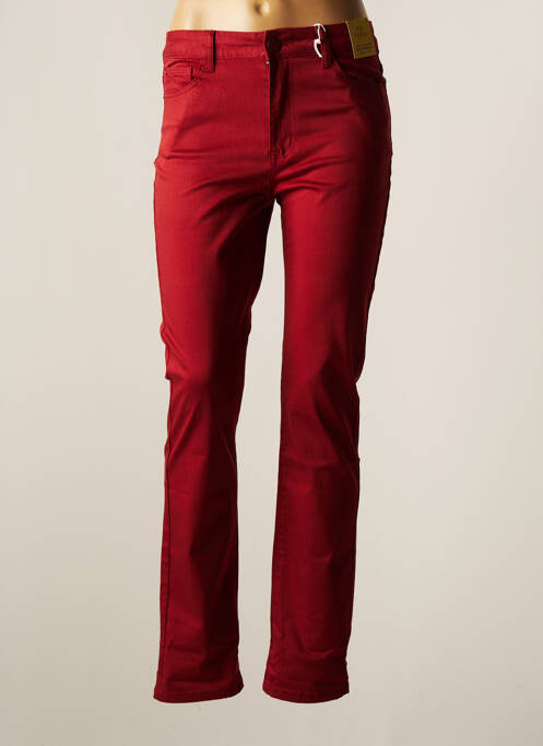 Pantalon droit rouge KY CREATION pour femme