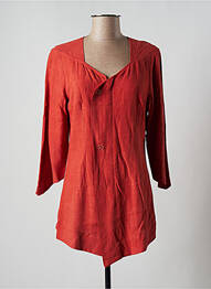 Veste casual coupe cintrée orange LO! LES FILLES femme