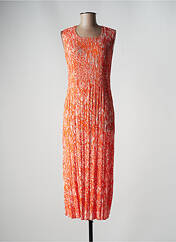Robe mi-longue orange LEO & UGO pour femme seconde vue