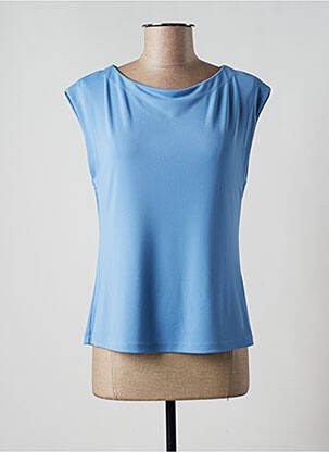 T-shirt bleu ELEONORA AMADEI pour femme
