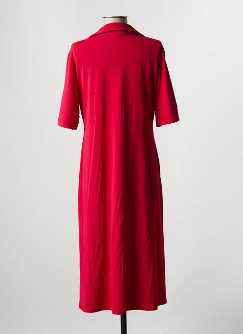 Robe mi-longue rouge ELEONORA AMADEI femme