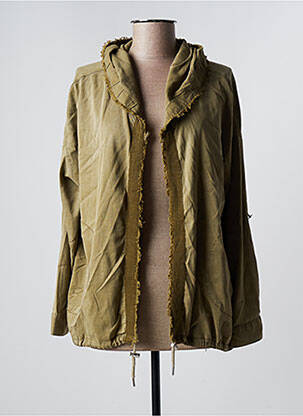 Veste casual manches longues vert EVA KAYAN femme
