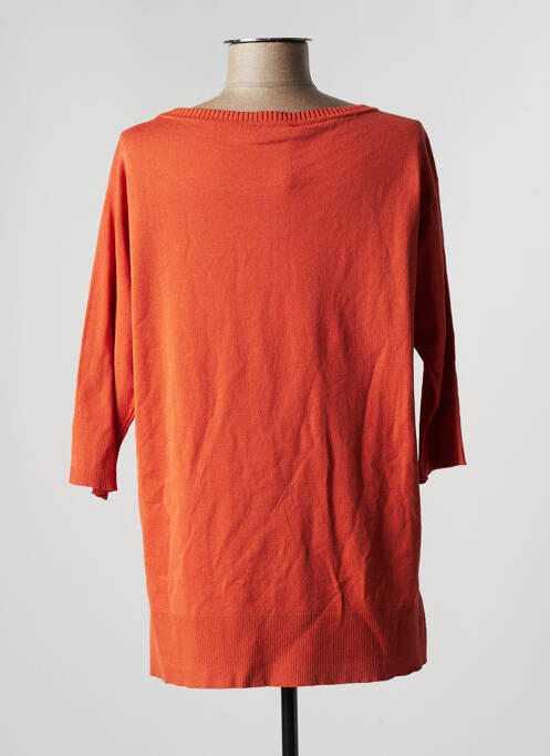 Pull tunique orange MARIA BELLENTANI pour femme