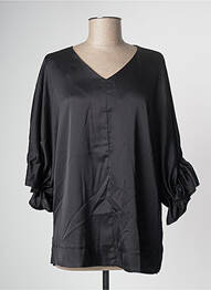 Blouse manches 3/4 manches 3/4 noir ELEONORA AMADEI femme