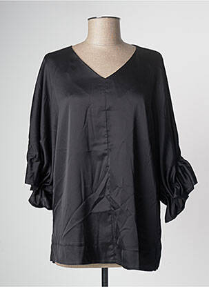 Blouse manches 3/4 manches 3/4 noir ELEONORA AMADEI femme
