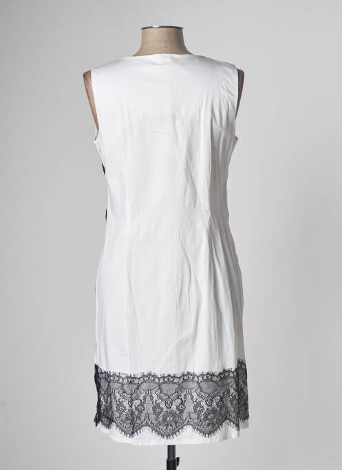 Robe mi-longue blanc NIZA pour femme